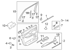 Image of Door Interior Trim Panel (Rear, Lower) image for your 1996 Ford Bronco   