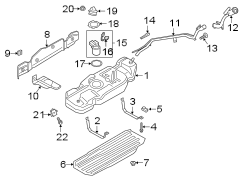 Image of Shield. (Rear). Fuel Pump Shield. Shield. image for your 2010 Ford F-250 Super Duty   