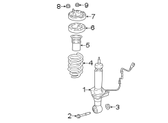 Image of Suspension Shock Absorber image for your 2022 Ford Expedition 3.5L EcoBoost V6 A/T RWD Limited Sport Utility 