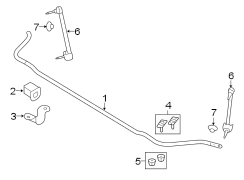 Image of Suspension Stabilizer Bar Bracket image for your 1999 Ford F-550 Super Duty   