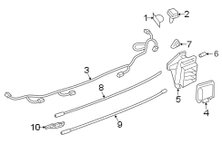 Image of Blind Spot Detection System Warning Sensor Bracket image for your 2016 Lincoln MKZ Hybrid Sedan  