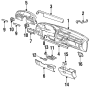 Image of Cluster bezel. PANEL - INSTRUMENT. image for your 1987 Ford F-150 4.9L 6 cylinder M/T 4WD XL Standard Cab Pickup Fleetside 