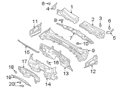 Image of Dashboard Panel Insulator Clip (Front) image for your Ford Ranger  