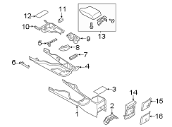 Image of Console Panel Cap image for your 2020 Ford F-150  SSV Extended Cab Pickup Fleetside 