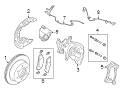 Image of Disc Brake Pad Set (Rear) image for your 2024 Ford F-150  King Ranch Crew Cab Pickup Fleetside 