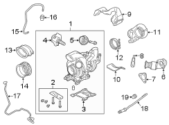 Turbocharger & components. (1/1)