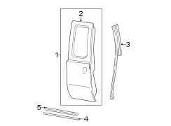 Image of Door Shell (Rear) image for your 2011 Ford F-150 3.7L V6 FLEX A/T RWD STX Standard Cab Pickup Fleetside 