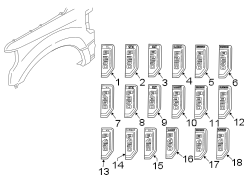 Image of Fender Emblem image for your 1986 Ford Bronco   