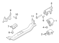 Image of Engine Mount (Front, Rear) image for your 2013 Lincoln MKZ   