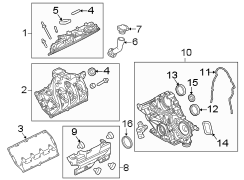 Image of Engine Valve Cover image for your 2004 Ford Explorer Sport Trac   