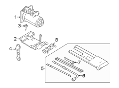 Image of Floor Jack Handle Bracket image for your Ford F-250 Super Duty  