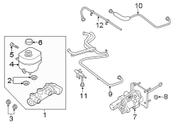 Image of Brake Vacuum Hose image for your 2011 Ford F-150  XL Extended Cab Pickup Fleetside 