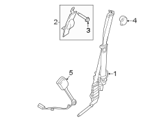 Image of Seat Belt Lap and Shoulder Belt (Rear) image for your 2012 Ford F-150 6.2L V8 A/T AWD Harley-Davidson Edition Crew Cab Pickup Fleetside 