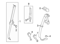 Image of Seat Belt Lap and Shoulder Belt image for your 2011 Ford Edge   