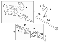 Image of Differential Vent Hose (Rear) image for your 2022 Ford F-350 Super Duty   