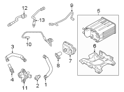 Image of Evaporative Emissions System Lines image for your 2009 Lincoln MKX   