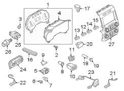 Image of Instrument Cluster. image for your 2023 Ford Mustang   