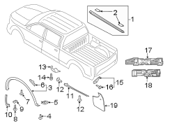 Image of Mud Flap Kit image for your 1997 Ford F-150   