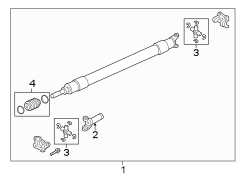 Image of Drive Shaft image for your 2004 Ford F-450 Super Duty 6.0L Power-Stroke V8 DIESEL M/T 4 X 2 XL Cab & Chassis - Long Conventional 