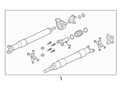 Image of Drive Shaft image for your 2004 Ford F-450 Super Duty 6.0L Power-Stroke V8 DIESEL M/T 4 X 2 XL Cab & Chassis - Long Conventional 