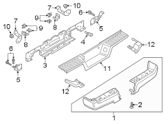 Image of Bumper. Bar. Bumper Face Bar. image for your 1989 Ford Bronco   