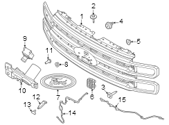 Image of Grille (Lower) image for your 2001 Ford F-150   