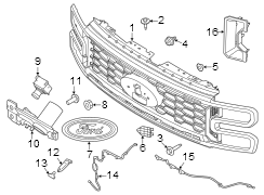 Image of Grille Emblem image for your 2013 Ford F-150 6.2L V8 A/T 4WD FX4 Crew Cab Pickup Fleetside 