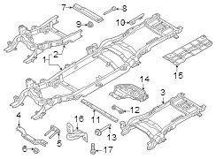 Image of Frame Crossmember Bolt image for your 1990 Ford Ranger   