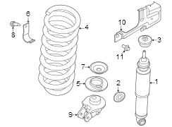 Image of Suspension Shock Absorber image for your 2007 Ford F-150 4.6L Triton V8 A/T 4WD XL Standard Cab Pickup Fleetside 