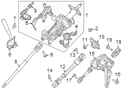 Image of Automatic Transmission Shift Lever image for your 2003 Ford F-150 4.6L Triton (Romeo) V8 A/T RWD King Ranch Extended Cab Pickup Fleetside 