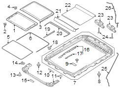 Image of Sunroof Guide Jaw image for your 2013 Ford F-150   