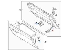 Image of Glove Box Housing (Lower) image for your 2000 Ford Explorer   