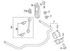 Image of Stabilizer. Bracket. Bar. Suspension Stabilizer. image for your Ford F-350 Super Duty  