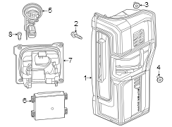 Image of Tail Light Assembly (Rear) image for your 2010 Ford Focus   