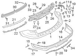 Image of Bumper Cover (Rear, Lower) image for your 2010 Lincoln MKZ   