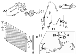 Image of A/C Refrigerant Suction Hose image for your 2023 Ford Ranger   