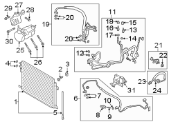 Image of A/C Refrigerant Discharge Hose image for your 2002 Ford Ranger   