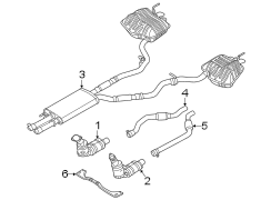 Image of Catalytic Converter image for your 2019 Ford F-150 5.0L V8 FLEX A/T RWD XLT Standard Cab Pickup Fleetside 