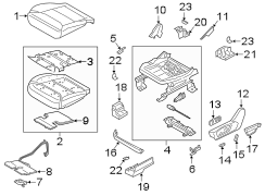 Image of Switch. Knob. Seat. Power Seat Switch Knob. image for your 2006 Ford Expedition   