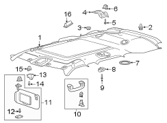 Image of Sun Visor image for your 2017 Lincoln MKZ Premiere Sedan 2.0L EcoBoost A/T AWD 