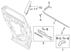 Image of Door Molding (Lower) image for your Ford Explorer  