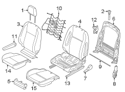 Image of Air Bag Seat Sensor Mat image for your 2010 Ford F-150  Harley-Davidson Edition Crew Cab Pickup Fleetside 