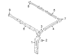 Image of DUCT - AIR. Outlet duct. image for your 2023 Ford Transit-250 3.5L EcoBoost V6 A/T AWD PTV Extended Cargo Van 