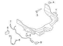 Image of Trailer Tow Harness Connector image for your 2011 Ford F-150 5.0L V8 FLEX A/T 4WD FX4 Crew Cab Pickup Fleetside 