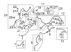 Image of A/C Evaporator Core Vacuum Reservoir image for your 2024 Ford Expedition   