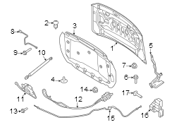 Image of Hood Panel image for your 2016 Ford Explorer   