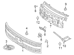 Image of Park Assist Camera Housing (Front) image for your Ford F-150 Lightning  