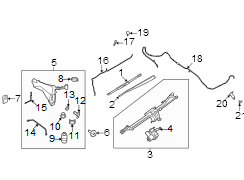 Image of Windshield Washer Hose (Front, Upper, Lower) image for your 1992 Ford Bronco   