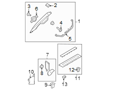 Image of Door Sill Plate (Front) image for your 2003 Ford F-150 5.4L Triton V8 CNG M/T RWD XLT Crew Cab Pickup Stepside 