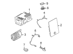 Image of GPS Navigation Control Module image for your 2014 Ford F-150 5.0L V8 FLEX A/T RWD XLT Extended Cab Pickup Fleetside 